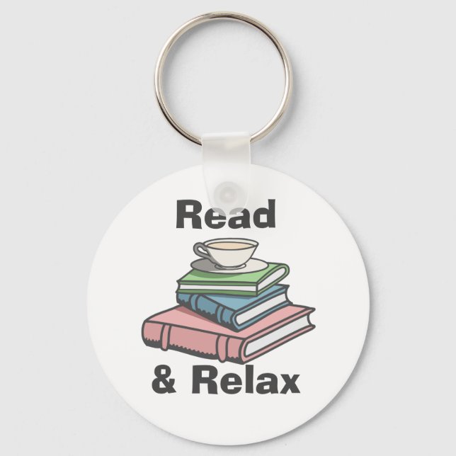 Read and Relax Keychain (Front)