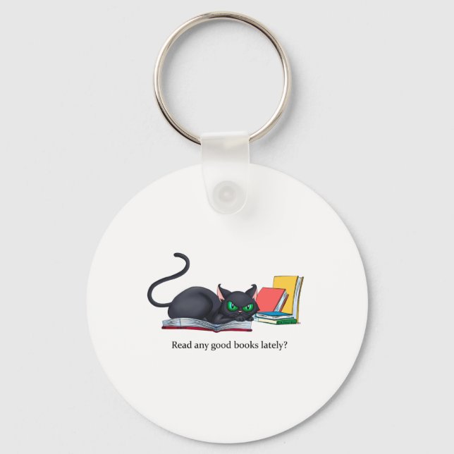Read any good books lately? keychain (Front)