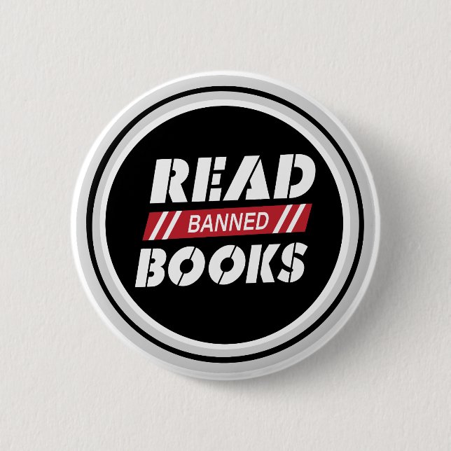Read Banned Books  2 Inch Round Button (Front)