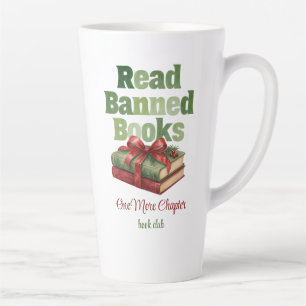 Read Banned Books Book Club Christmas Latte Mug