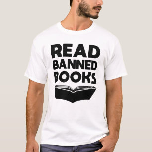 Read Banned Books Bookworm Librarian T-Shirt