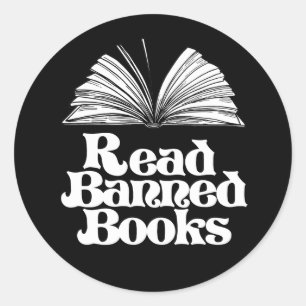 Read Banned Books Classic Round Sticker