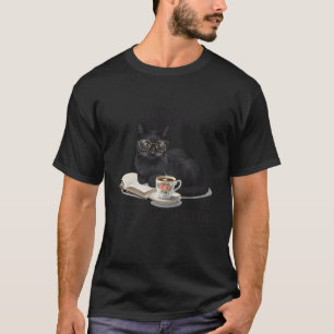 Read Banned Books Drink Coffee Fight Evil Cat Love T-Shirt