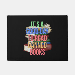 Read Banned Books Librarian Bookworm Book Reader Doormat