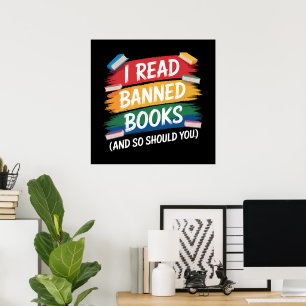 read banned books librarian week poster