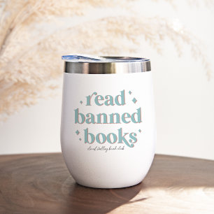Read Banned Books Retro Lettering Personalized