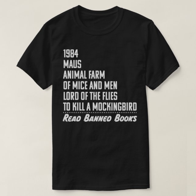 Read Banned Books T-Shirt (Design Front)