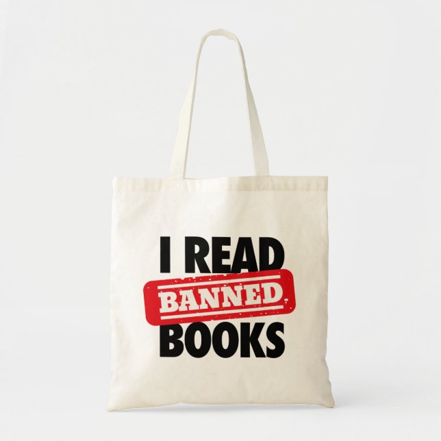 Read Banned Books Tote Bag (Front)
