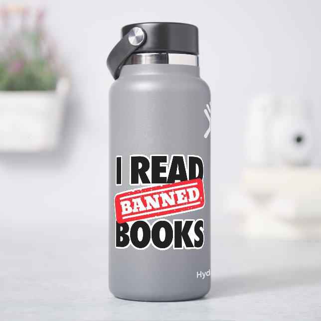 Read Banned Books Vinyl Stickers (HydroFlask)