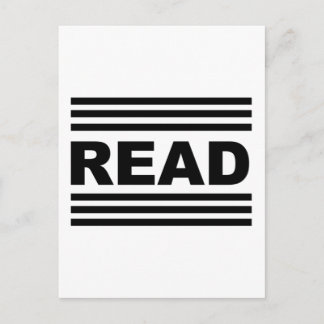 Read Between The Lines Postcard