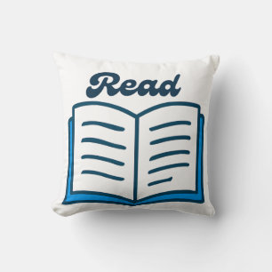 Read Book Lover Throw Pillow
