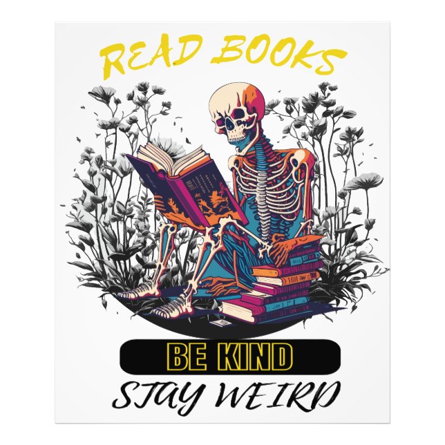 Read Books Be Kind Stay Weird Photo Print (Front)