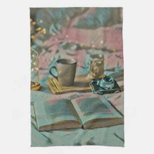 Read Books, Drink Coffee Kitchen Towel