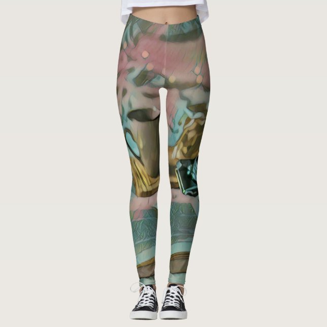 Read Books, Drink Coffee Leggings (Front)