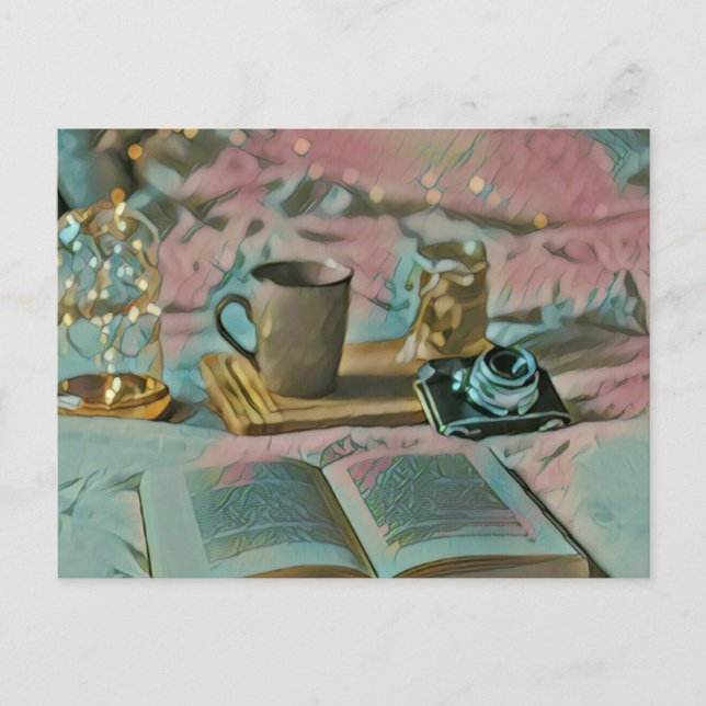 Read Books, Drink Coffee Postcard (Front)