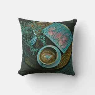 Read Books, Drink Coffee Throw Pillow