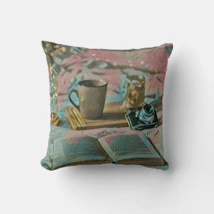 Read Books, Drink Coffee Throw Pillow