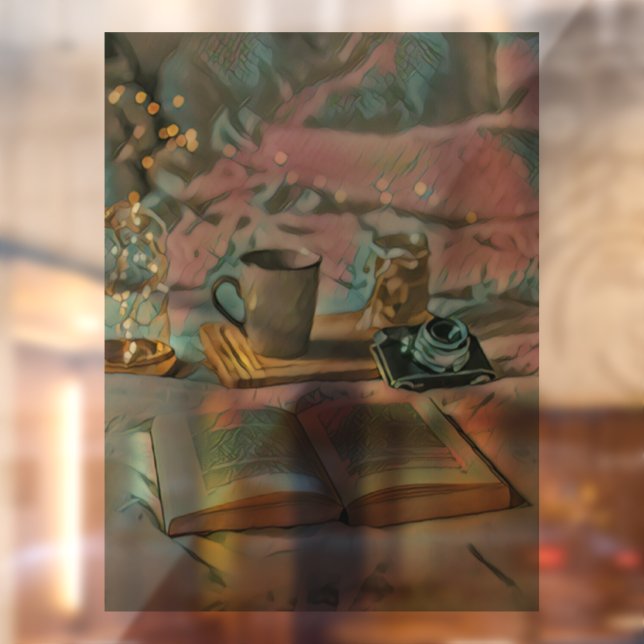 Read Books, Drink Coffee Window Cling (Sheet 2)