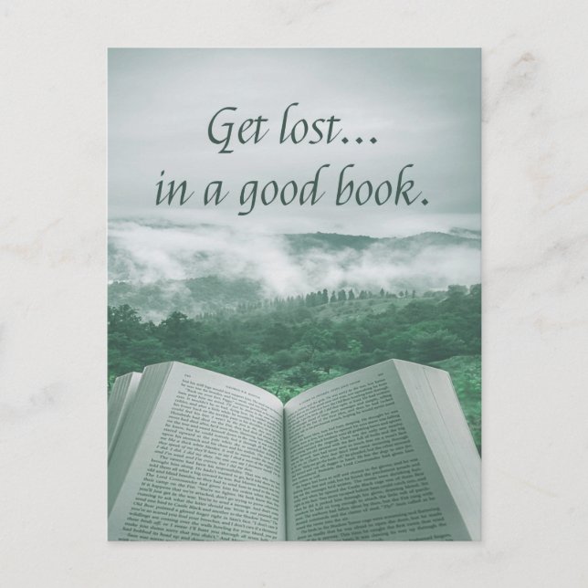 Read Books, Get Lost in a Good Book Postcard (Front)