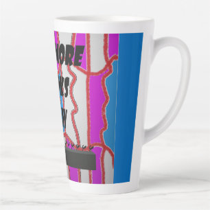 Read Books message with art hippy patterns Latte Mug