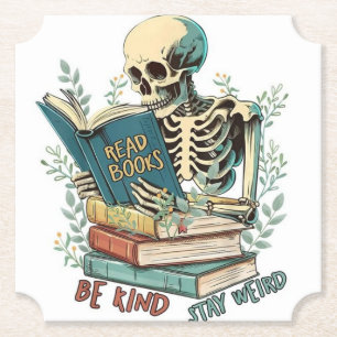 Read Books Paper Coaster