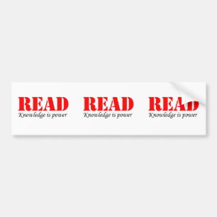 Read Bumper Sticker