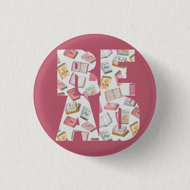 READ (button #1) 1 Inch Round Button (Front)