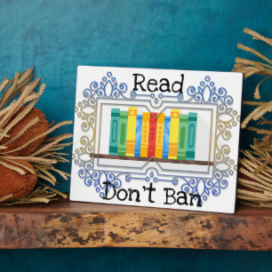 Read Don't Ban Plaque