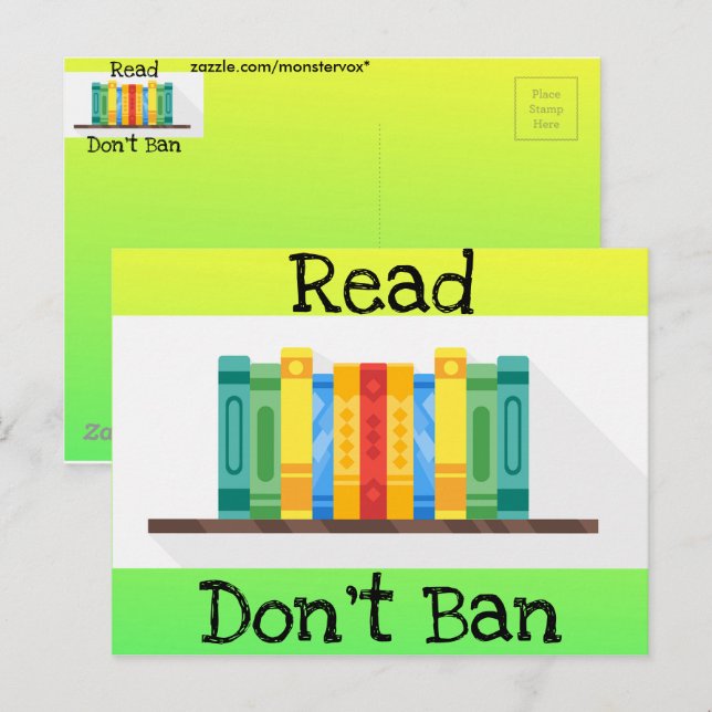 Read Don't Ban Postcard (Front/Back)