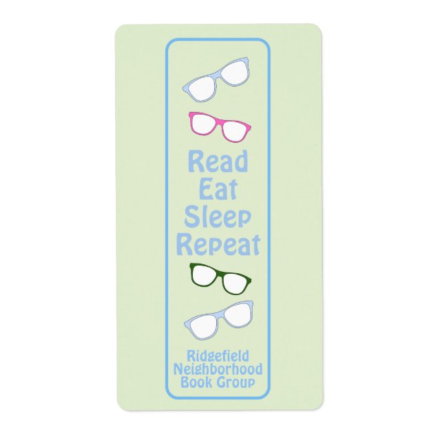 Read Eat Sleep Repeat Eyeglasses  (Front)