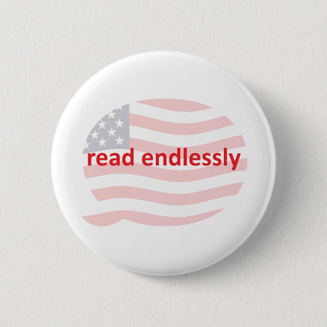 Read Endlessly 2 Inch Round Button (Front)