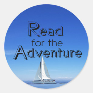 Read for the Adventure Sailboat & Ocean Sticker 