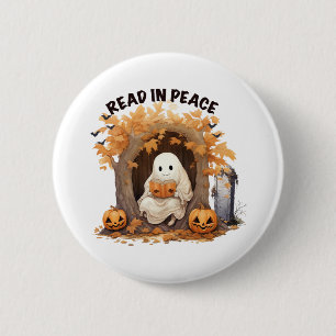 Read in Peace Boo Ghost 2 Inch Round Button