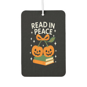 Read in Peace Funny Halloween Book Air Freshener