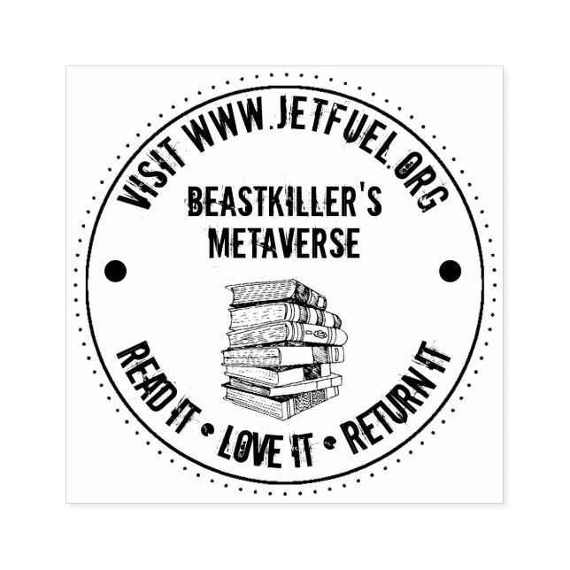 Read It Love It Return It Personalized Rubber Stamp (Imprint)