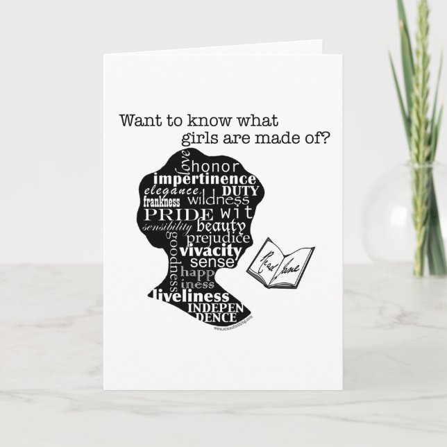 Read Jane Austen Card (Front)