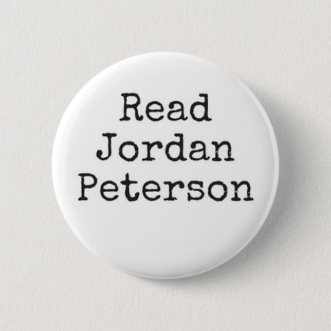 Read Jordan Peterson Black & White 2 Inch Round Button (Front)