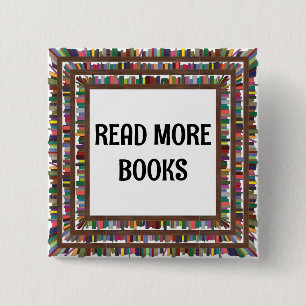 Read more books 2 inch square button