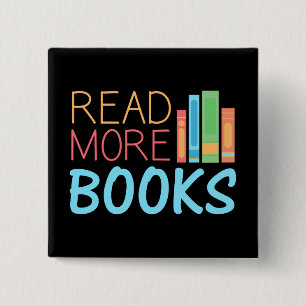 Read More Books 2 Inch Square Button