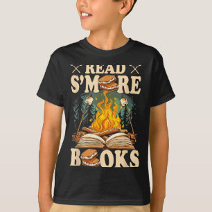 Read More Books Campfire Smores Camping Outdoors T-Shirt