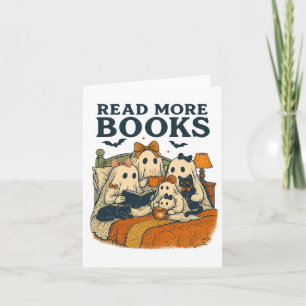 Read More Books Cute Ghost Family Halloween Men Wo Card