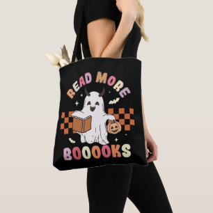Read More Books Halloween book lovers Tote Bag