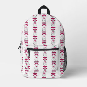 Read more Books Halloween Ghost Pink Printed Backpack