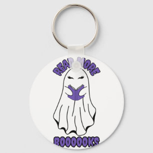 Read more Books Halloween Ghost Purple Keychain