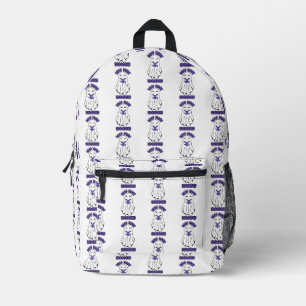 Read more Books Halloween Ghost Purple Printed Backpack