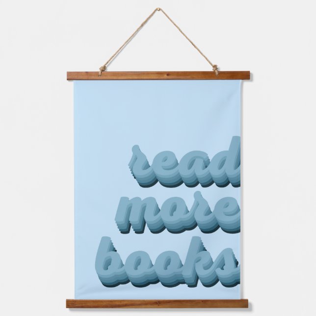 Read More Books in Blue Hanging Tapestry (Front)