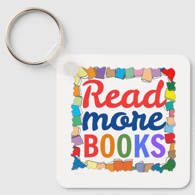 Read More Books Keychain (Front)