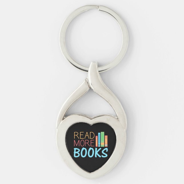 Read More Books Keychain (Front)