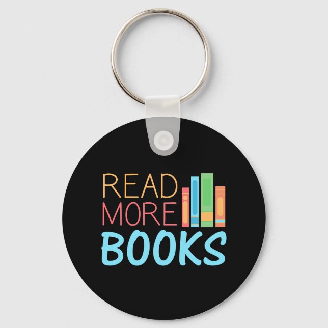 Read More Books Keychain (Front)