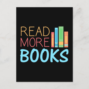 Read More Books Postcard